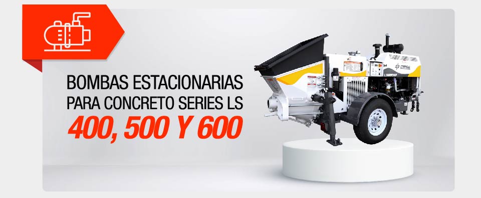 Bombas estacionarias para concreto series LS 400, 500 y 600 - CEMCOL - 2026 BOM-001