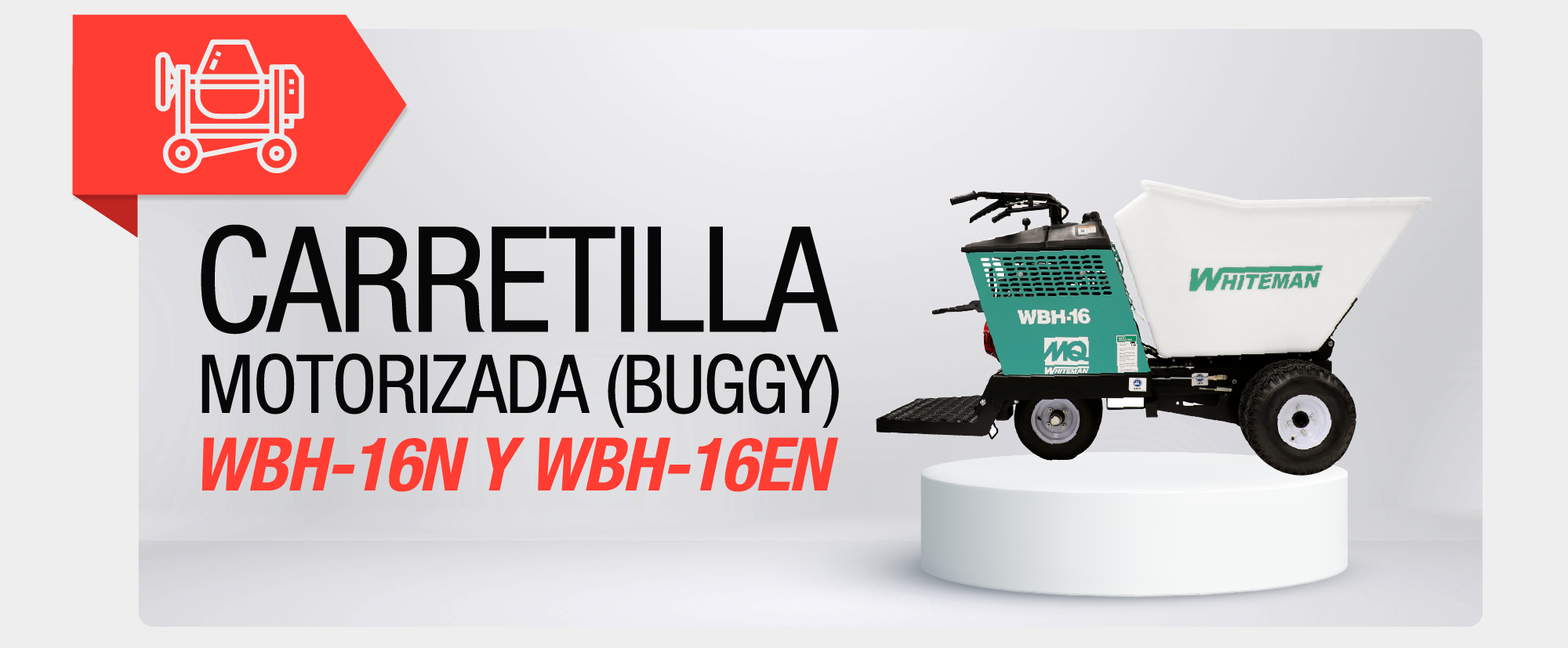 Carretilla motorizada (buggy) WBH-16N Y WBH-16EN CON-011