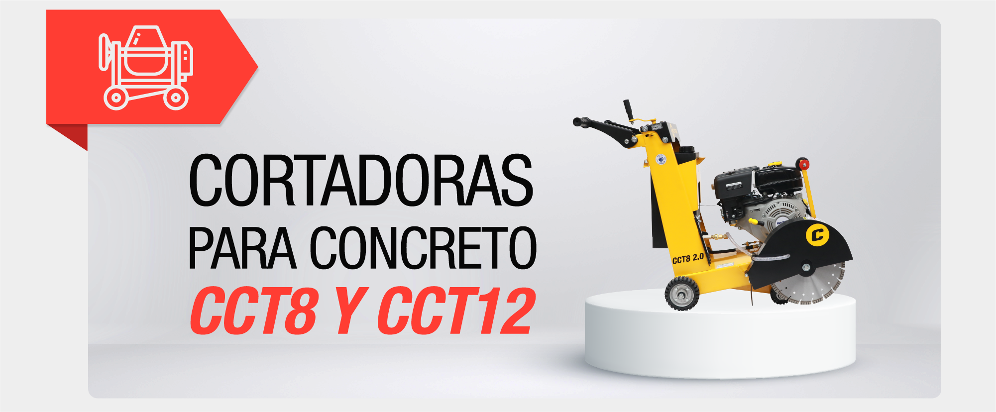 Cortadoras para concreto CCT8 y CCT12 CON-012