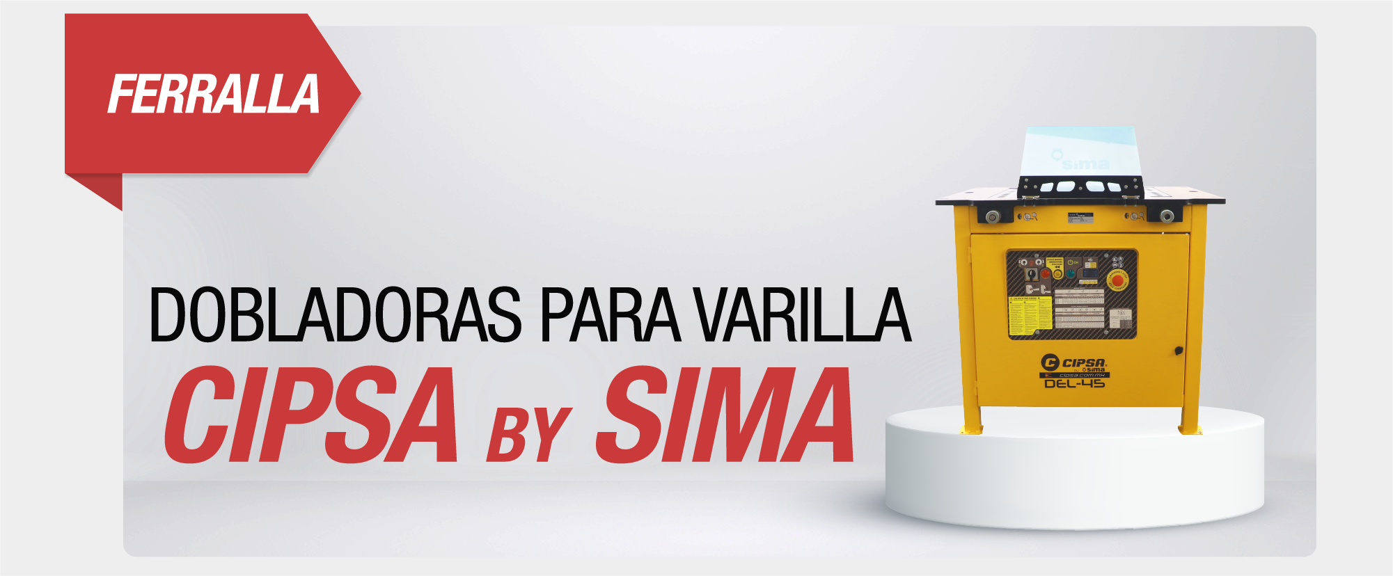 Dobladoras para varilla CIPSA by SIMA - CEMCOL- 2026 FER-001